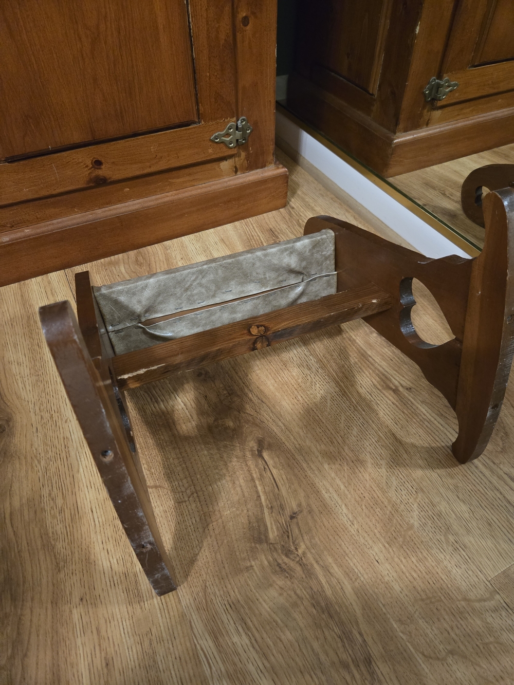 Wooden Rocking Foot Stool - Picture 4 of 6